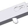 Floor lock with flat bolt