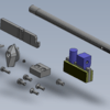 mounting set for door wing