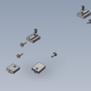 mounting set for door wing TOS