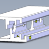 Door sealing profile left, raw