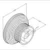 Kabeltrommel, HS 4100, 1 inch asgat