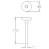 11mm Laufrolle kurz,standard verzinkt 2 Zoll