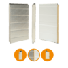 Oryginalny panel bramowy Crawford 342, aluminiowy, 42x500mm, RAL 9002