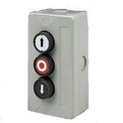 GEBA push button box, 3 button, up stop down