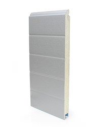 Deurpaneel ST3V 40x610mm, stucco/glad, met vingerklembeveiliging, RAL 9006