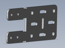 Cladding bracket, straight