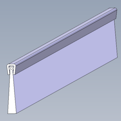 P1611 Strip brush L=13mm