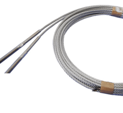 Nassau lifting cable set 5mm, L=13000mm, equipped with pressed RVS wire end