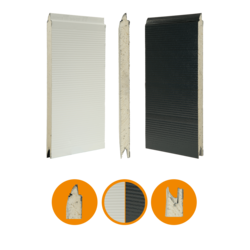 Oryginalny panel bramowy Crawford  542, stalowy, 42x600mm, RAL 7016