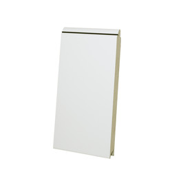 Pannello Crawford per porta originale 542, in acciaio, 42x600 mm, RAL 9010