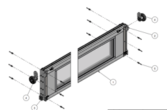 IDD-SE Section vitrée pour Seuster L=4.2m - 6.7m