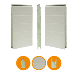 Kingspan deurpaneel, 40x500mm, stucco/stucco