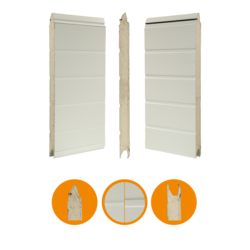 Panel bramowy Novoferm 45x625mm, RAL 9002