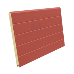 Type W Panel 610 x 40 Stucco / Stucco Poppy Red