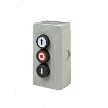 GEBA push button box, 3 button, up stop down