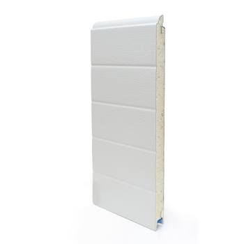 Door panel ST3V 40x610mm, stucco/smooth with finger protection, RAL9002