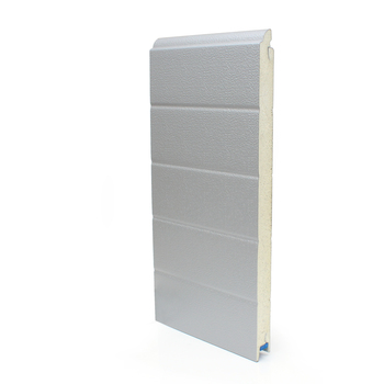 Door panel ST3V 40x610mm, stucco/smooth with finger protection, RAL9006