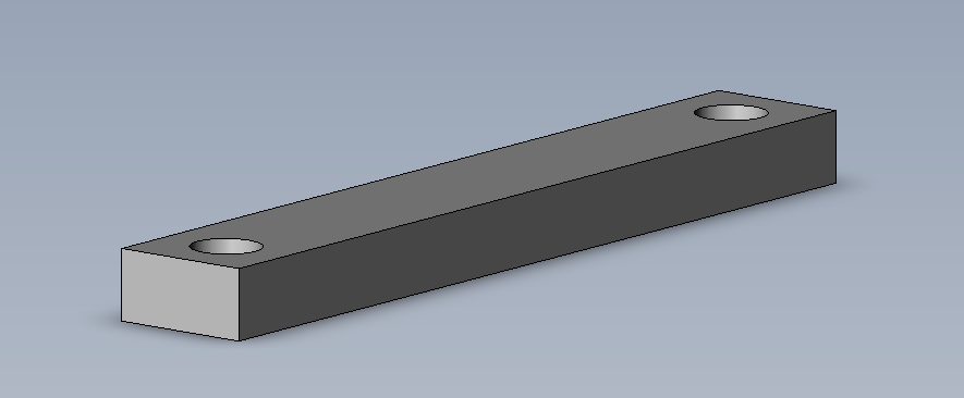 Pièce de serrage 65x10x5 mm