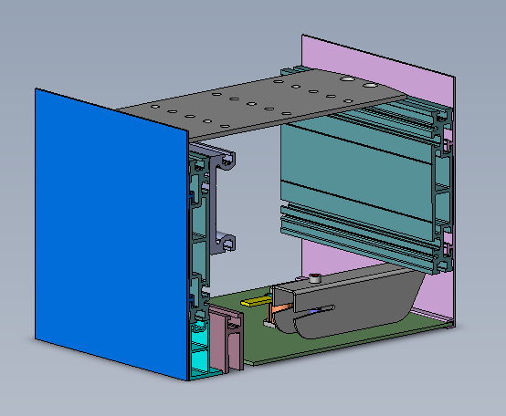 Mounting set lockable casing