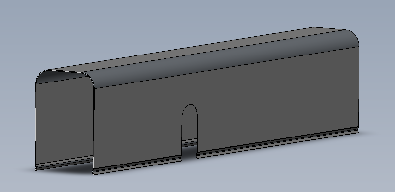Casing, raw alu, 580 mm