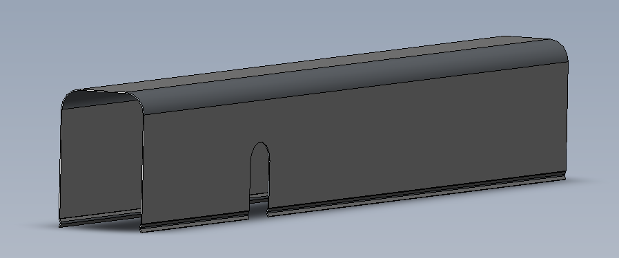 Casing, raw alu, 760 mm