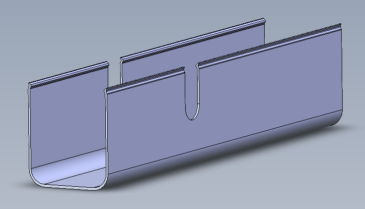 Casing 108 L=580 mm, raw alu