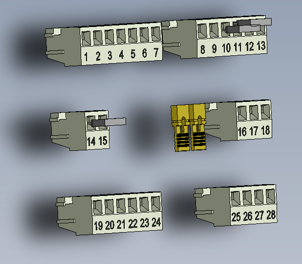 MS terminals for DFA 127