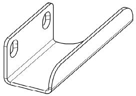 SET door leaf guide TSA 20 le.