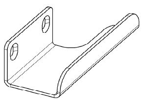 SET door leaf guide TSA 32 le.