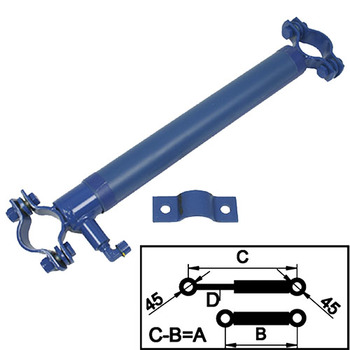 Siłownik hydrauliczny Crawford/Hafa, górna część uchylna, długość wysuwu 505mm