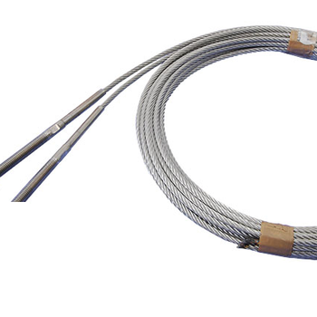 Nassau staalkabelset 4mm, L=10000mm, met aangeperst RVS draadeind M8