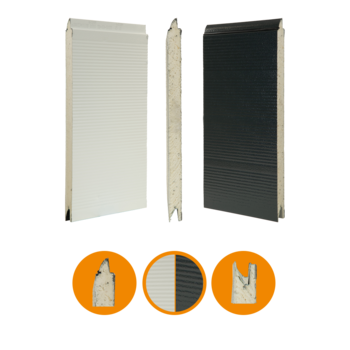 Oryginalny panel bramowy Crawford  542, stalowy, 42x600mm, RAL 7016