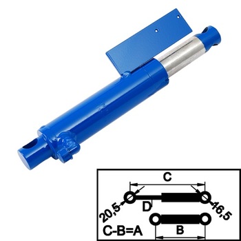 Siłownik hydrauliczny Crawford/Hafa, przednia część uchylna