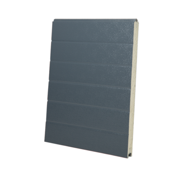 Door panel 40x610mm, stucco/stucco, RAL7016