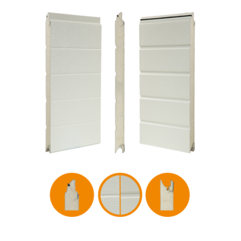 IDD-HO paneel, voor Hörmann SPU30/40, 42x625mm, RAL 9002