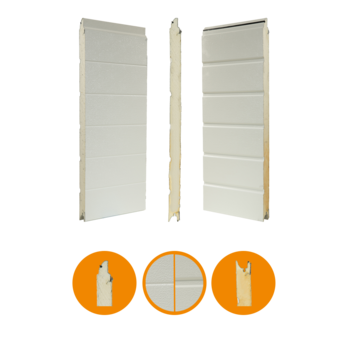 Panneau IDD-HO pour Hörmann SPU f42 /SPU 30/40, 42x750 mm, RAL 9002