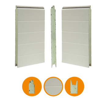 Kingspan door panel 40x500mm, stucco / stucco