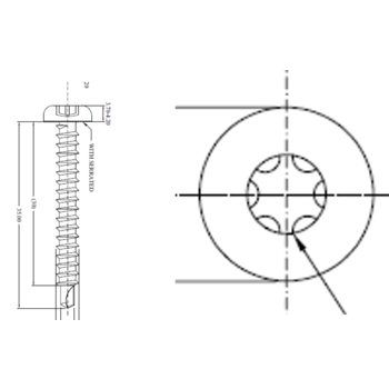 Screws for intermediaite hinge for Seuster