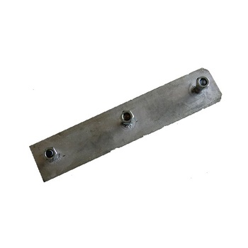 Montageplaat voor buffer 400x80x70mm