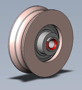 Carrying roller complete.