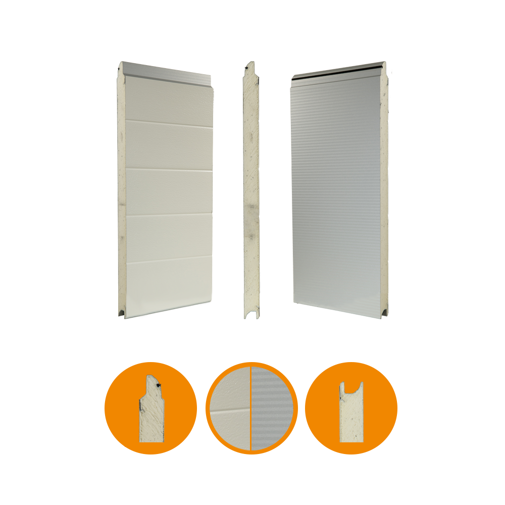 [102001108] HörmannSPU F42 Micrograin H625 - RAL9006/RAL 9002