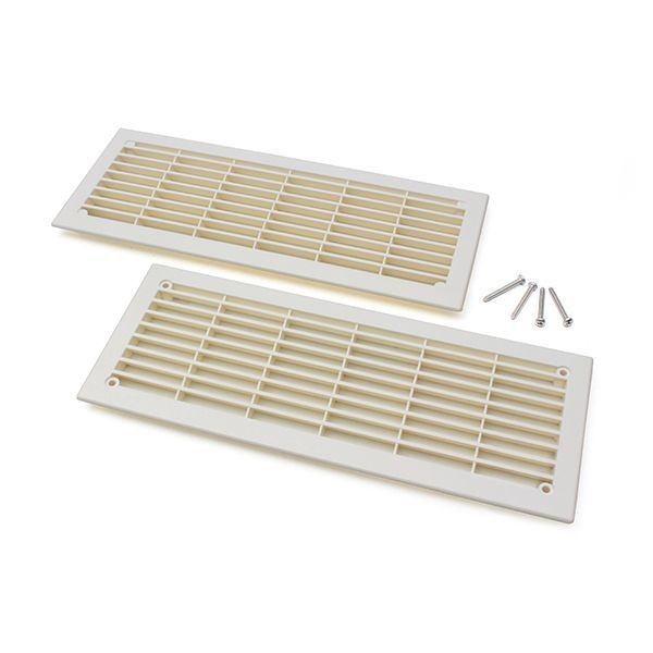 Ventilatierooster, wit, niet afsluitbaar