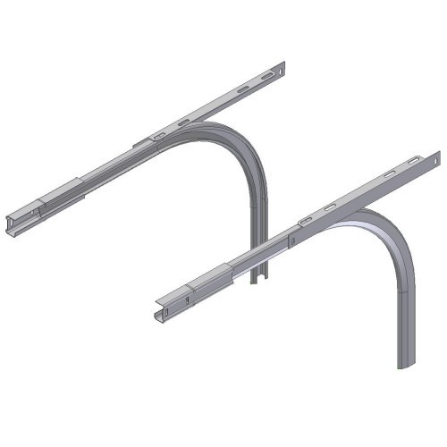 [109006008] Crawford curve rail set. 2 inch