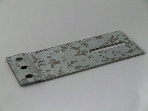 Railplaat 60x150mm, verzinkt