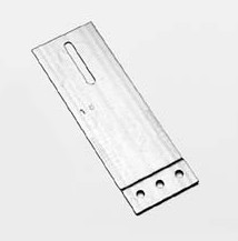 Railplaat 60x180mm, verzinkt