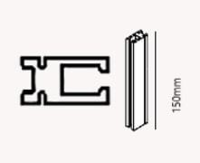 [16010013] M2-M3 Wear piece 150mm (methylene)