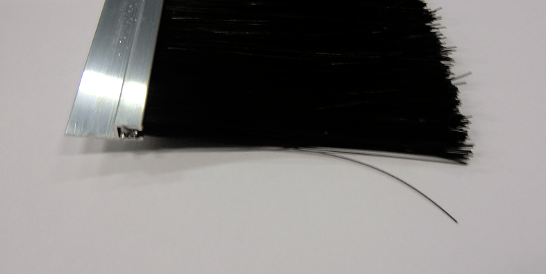 Borstelstrip, 100mm borstel, lengte = 2500mm