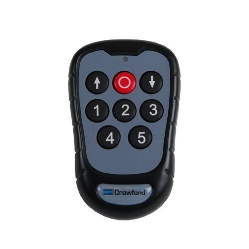 [402030007] Crawford handzender, 5 kanaals + op-stop-neer, 869 Mhz