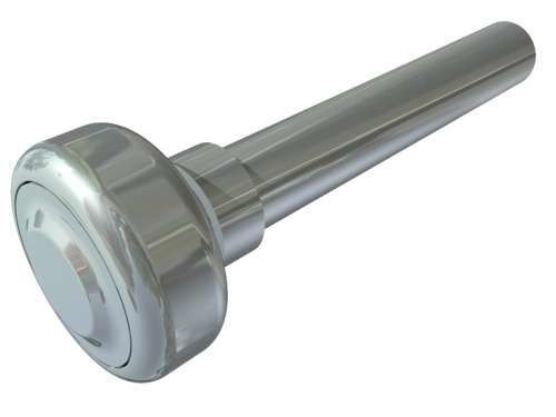 Wheel, diameter 27mm, steel, short shaft.