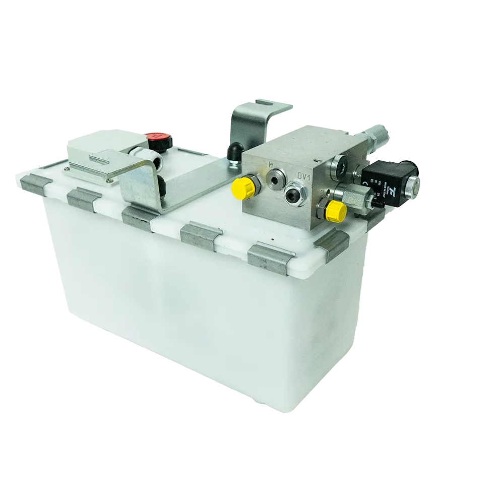 [201001031] Hydraulisk aggregat med teleskopisk läpp 2V